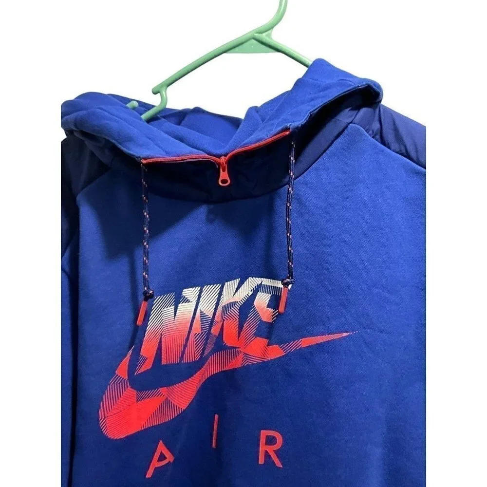 Nike‎ Air Fleece Men’s Pullover Hoodie Size 2XL Blue